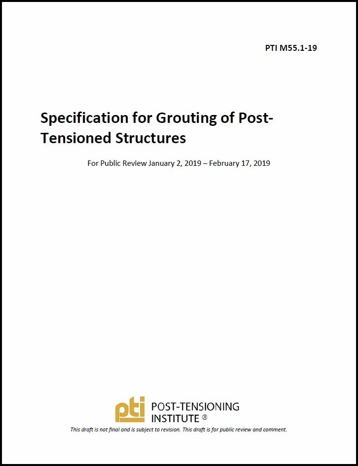 Post-Tensioning Institute > Publications > Public Review